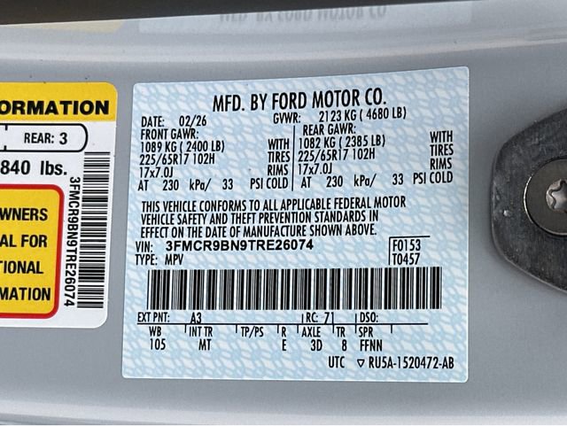 New 2026 Ford Bronco Sport Big Bend w/ Bronze Package image 35