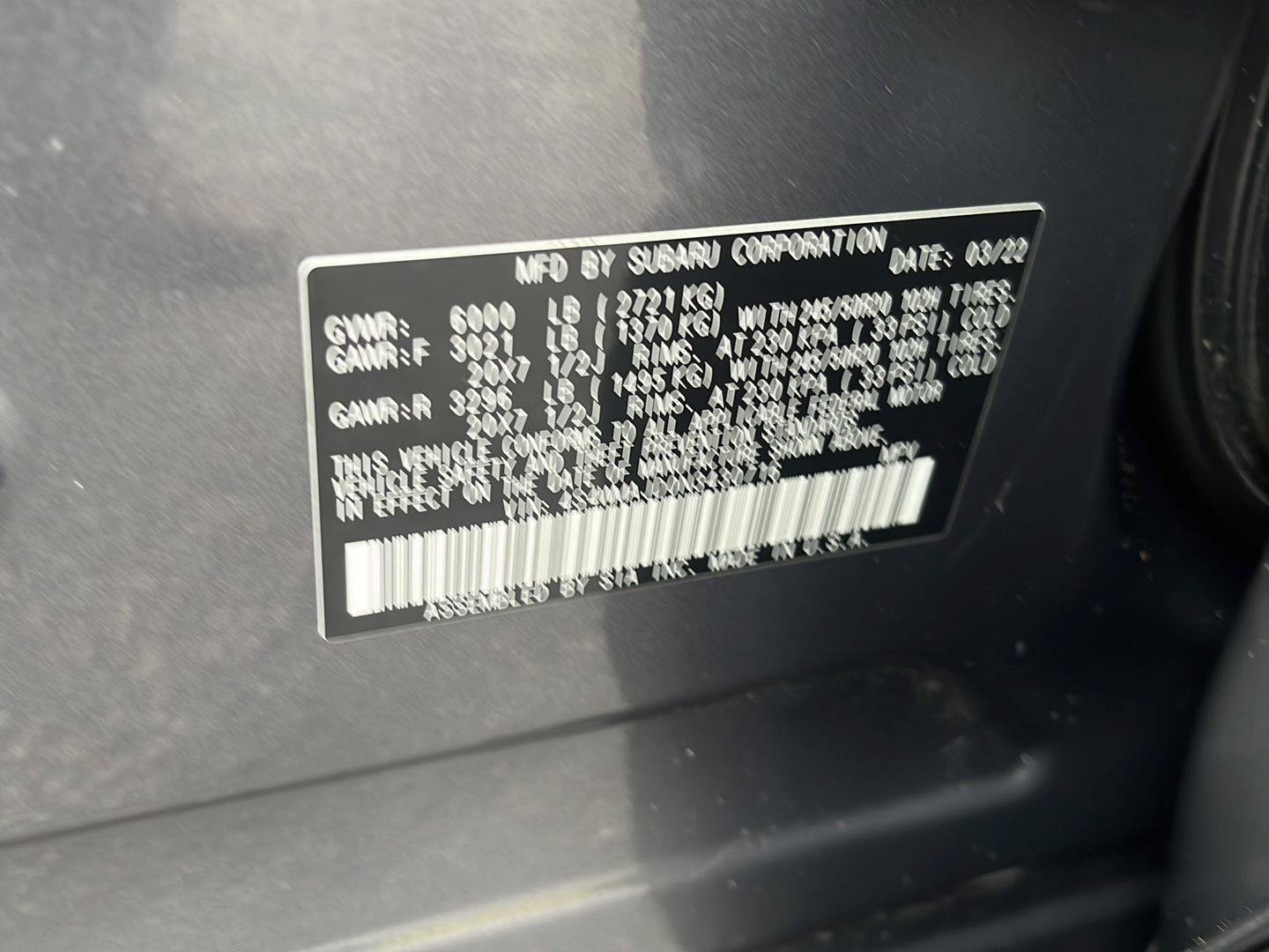 Used 2022 Subaru Ascent Onyx Edition AWD/4WD image 36