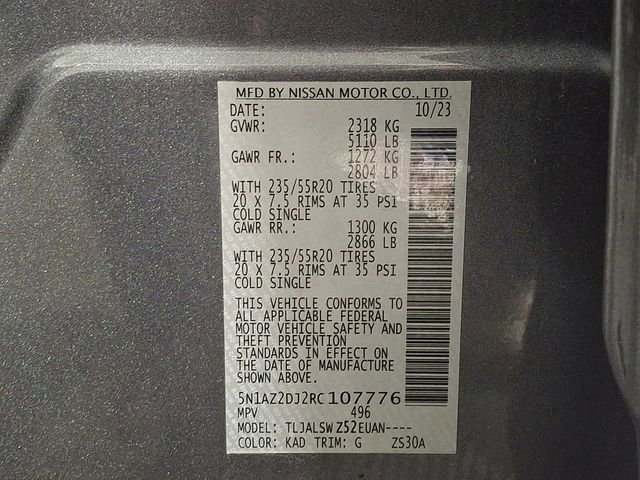 Used 2024 Nissan Murano Platinum w/ Cargo Package image 28