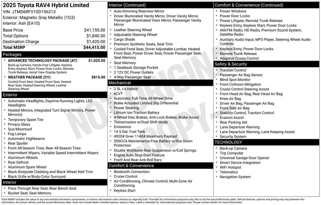 Used 2025 Toyota RAV4 Limited w/ Advanced Technology Package image 6