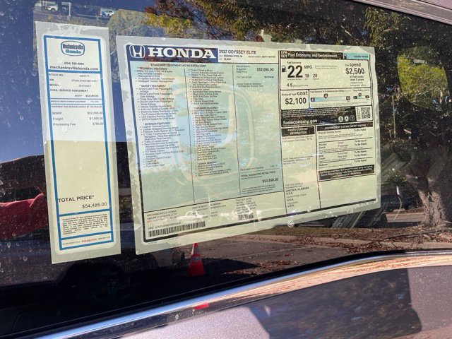 New 2027 Honda Odyssey Elite image 2