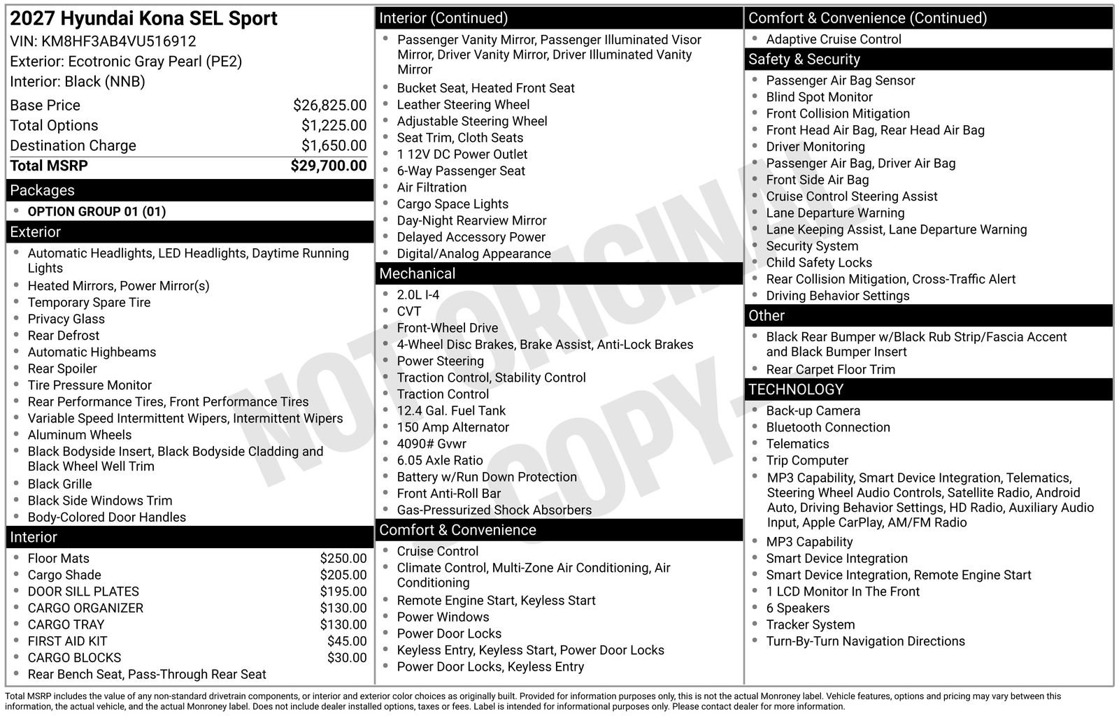 New 2027 Hyundai Kona SEL Sport FWD image 18