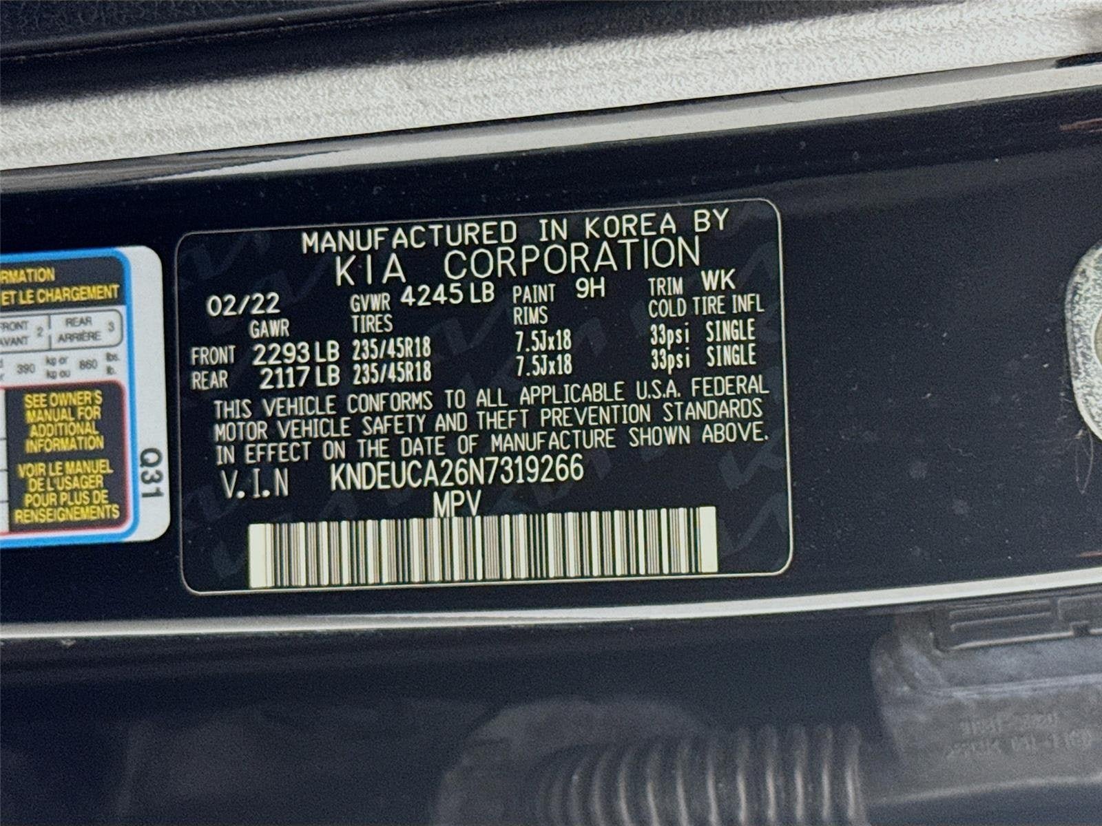Certified 2022 Kia Seltos Nightfall Edition AWD/4WD image 32