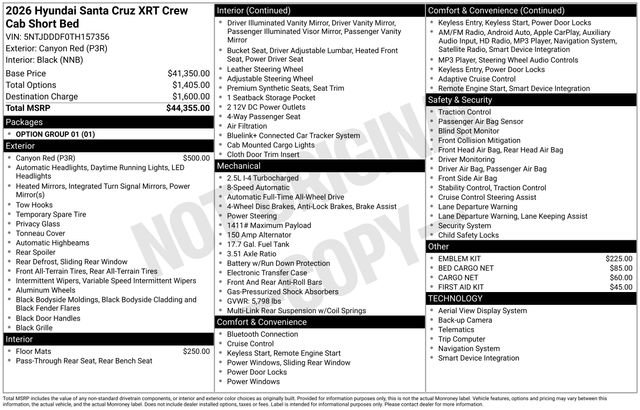 New 2026 Hyundai Santa Cruz XRT image 24