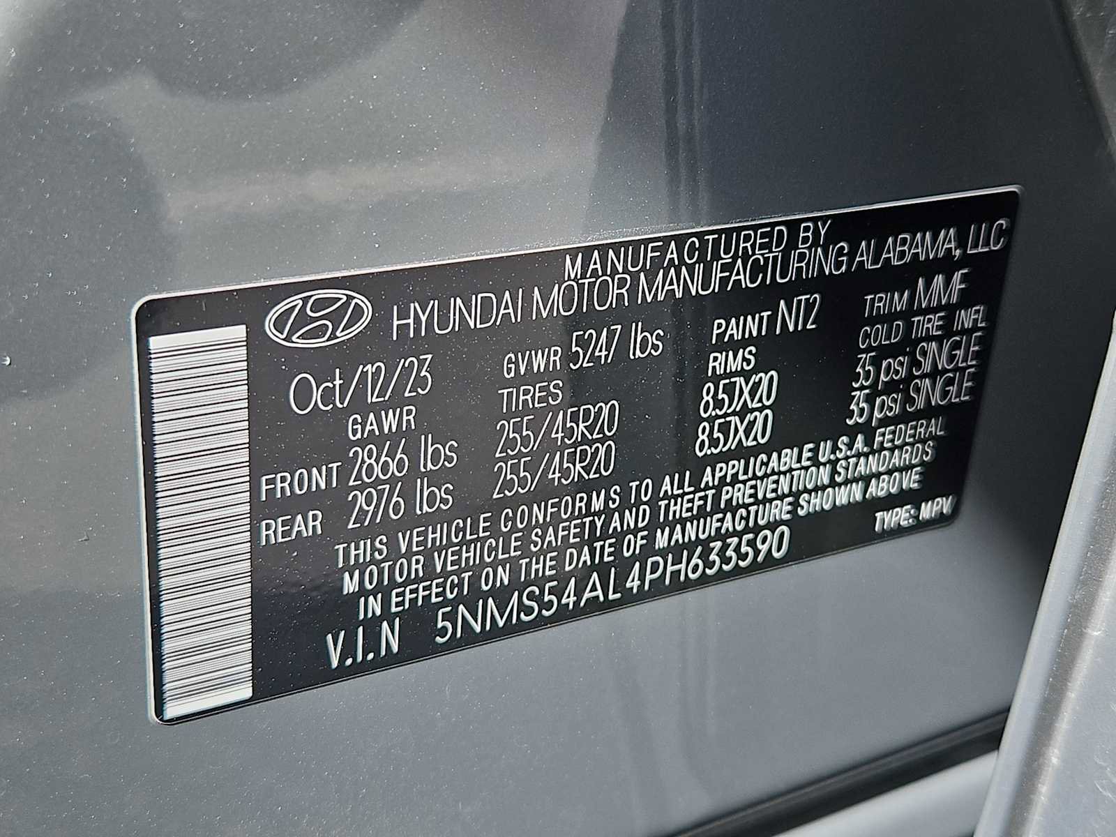 Certified 2023 Hyundai Santa Fe Calligraphy image 37