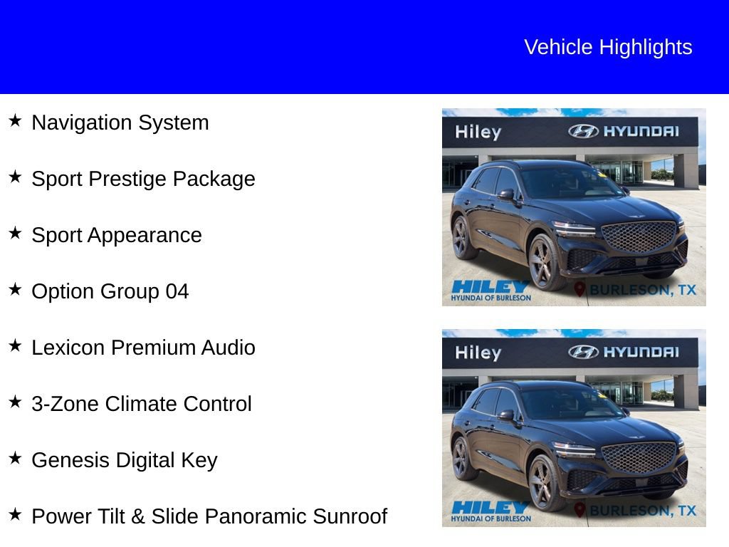 Used 2024 Genesis GV70 2.5T w/ Sport Prestige Package AWD/4WD image 11