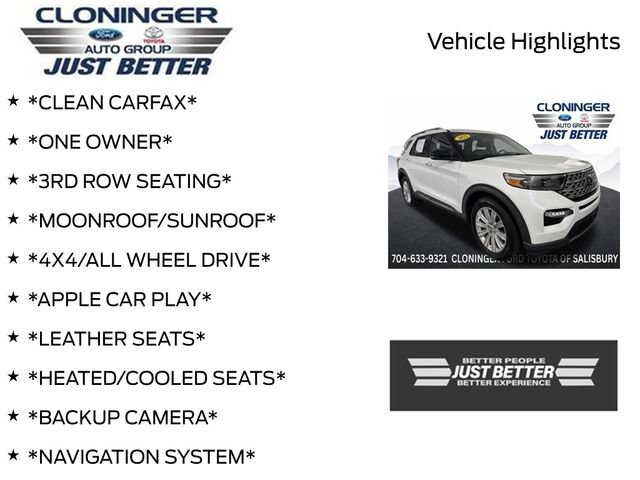 Used 2022 Ford Explorer Limited w/ Equipment Group 301A RWD image 3