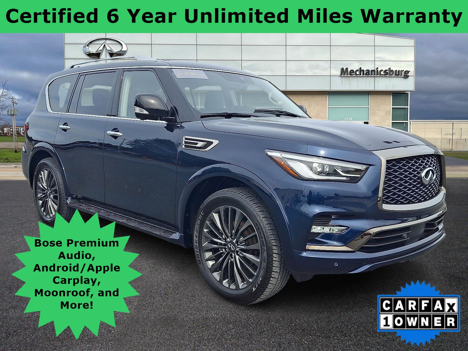 Certified 2023 INFINITI QX80 Premium Select w/ Cargo Package