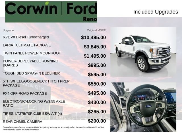 Certified 2022 Ford F250 Lariat w/ Lariat Ultimate Package AWD/4WD image 3