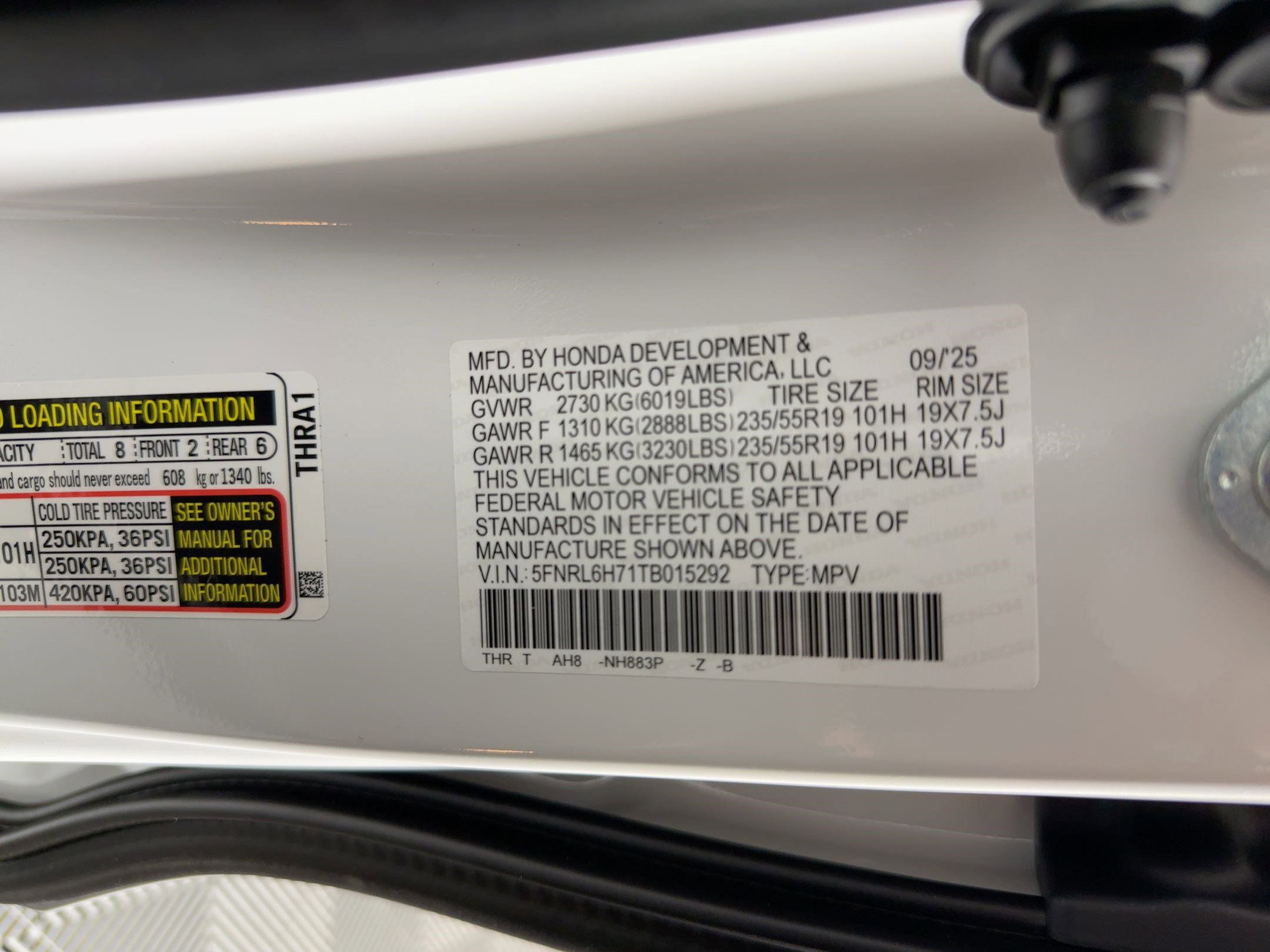 New 2026 Honda Odyssey Sport-L image 19
