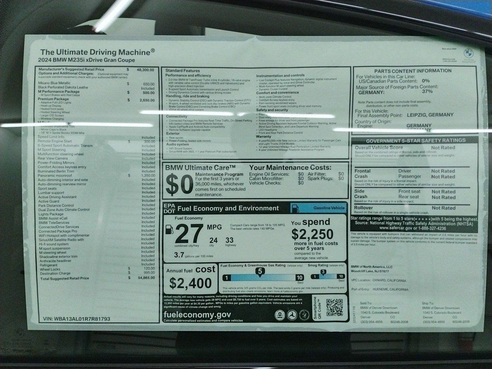 Used 2024 BMW M235i xDrive Gran Coupe w/ Premium Package image 20