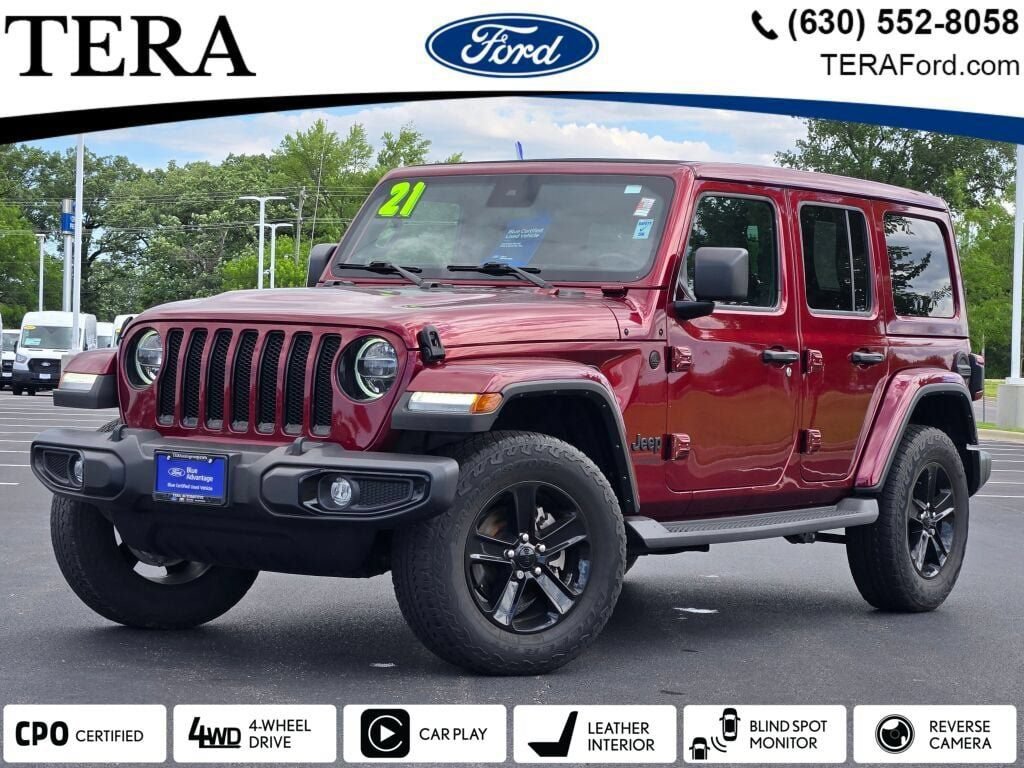 Used 2021 Jeep Wrangler Unlimited Sahara AWD/4WD 360° Tour