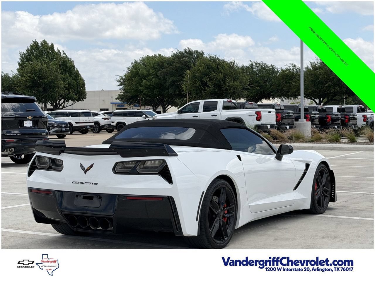 Used 2014 Chevrolet Corvette Stingray Convertible w/ 3LT Preferred Equipment Group RWD image 4