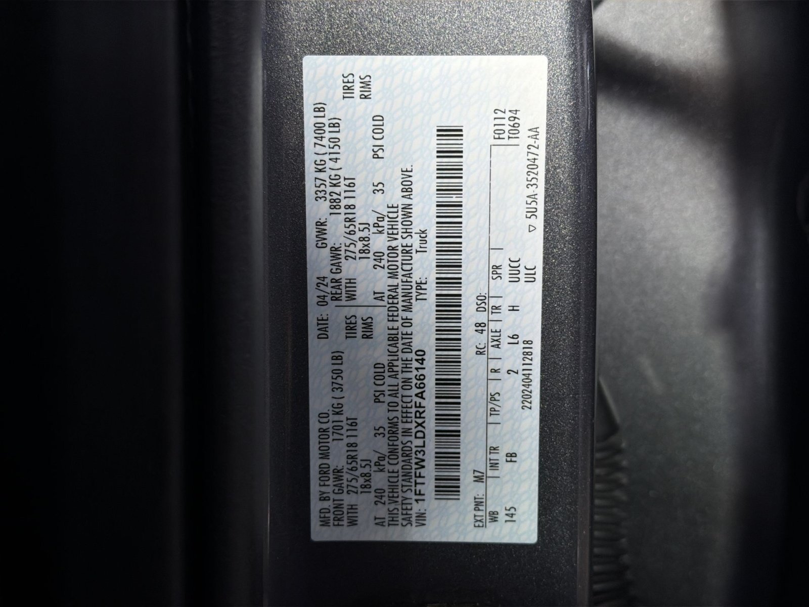 Used 2024 Ford F150 XLT w/ Equipment Group 302A MID AWD/4WD image 34