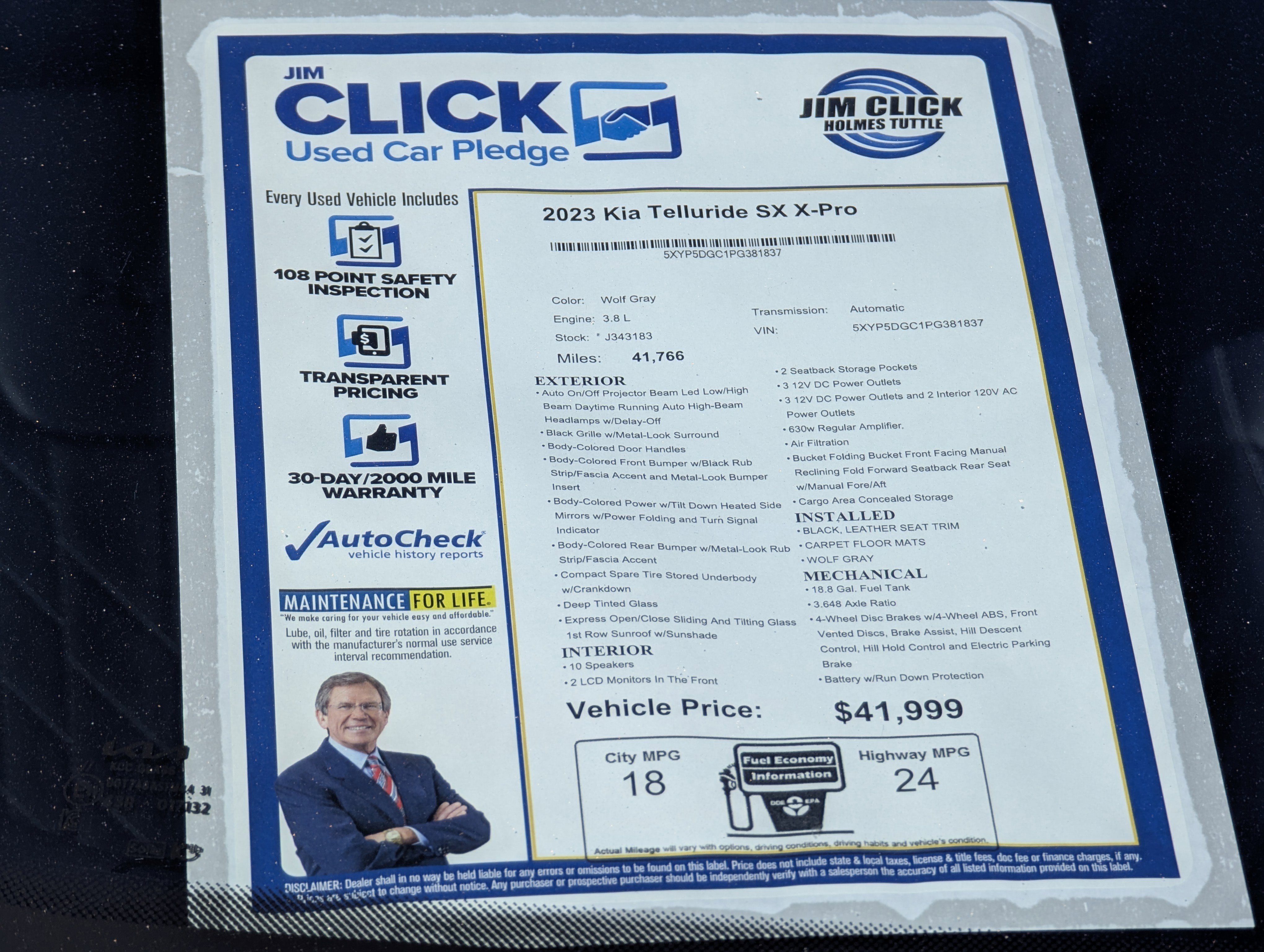 Used 2023 Kia Telluride SX X-Pro image 14