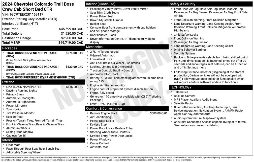 Used 2024 Chevrolet Colorado Trail Boss AWD/4WD image 5