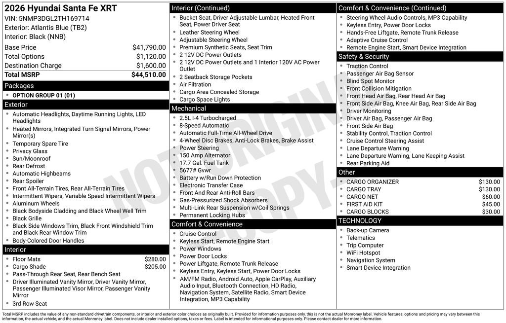 New 2026 Hyundai Santa Fe XRT image 5