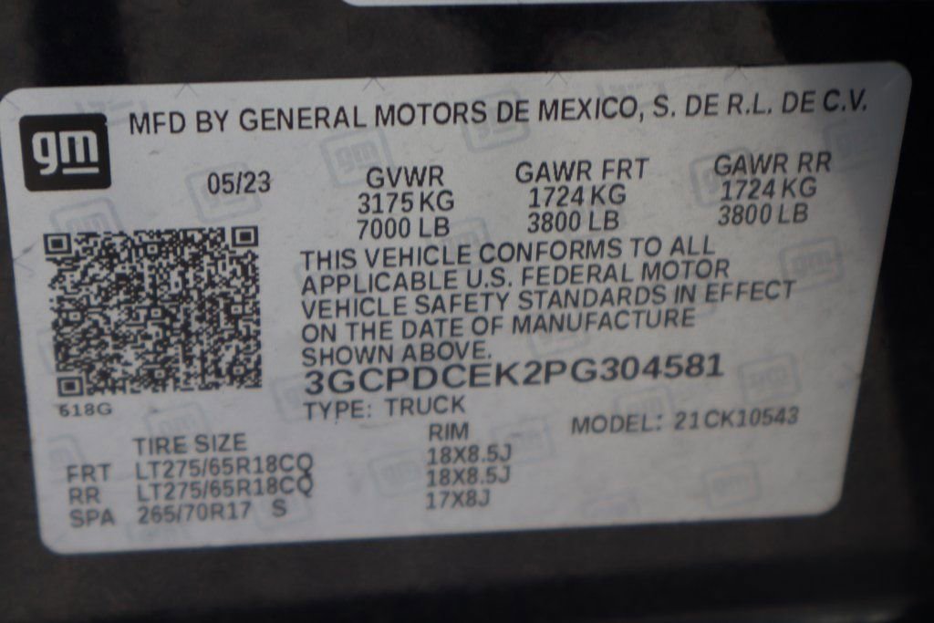 Used 2023 Chevrolet Silverado 1500 Custom Trail Boss image 50