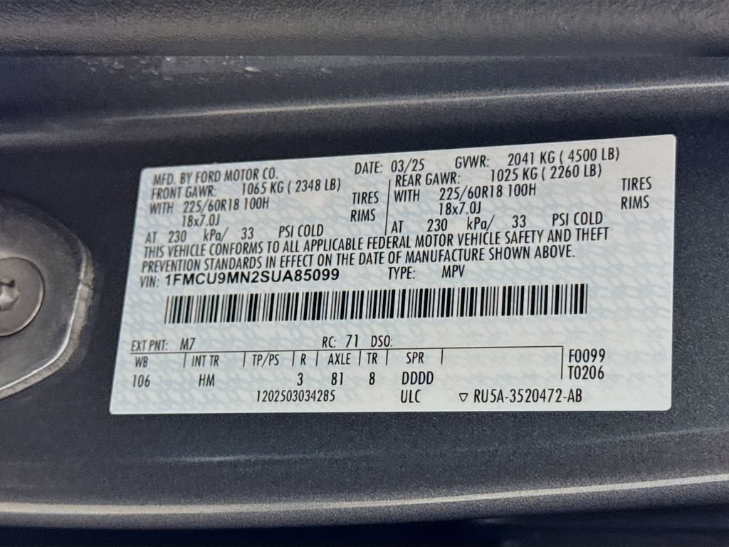 Used 2025 Ford Escape ST-Line AWD/4WD image 28