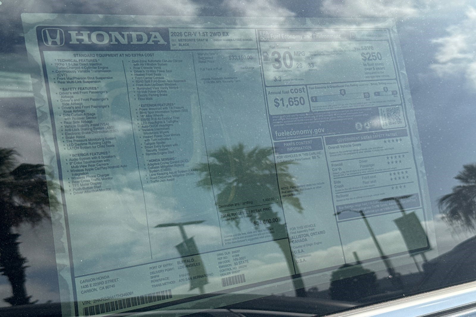 New 2026 Honda CR-V EX image 33