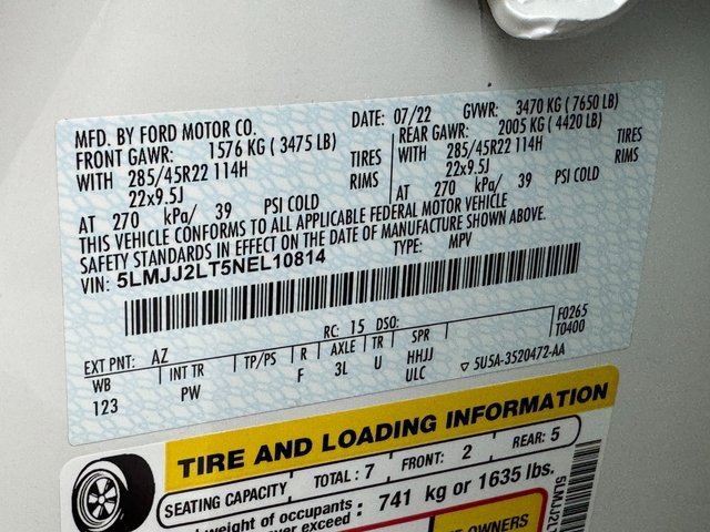 Used 2022 Lincoln Navigator Reserve w/ Monochromatic Package image 35