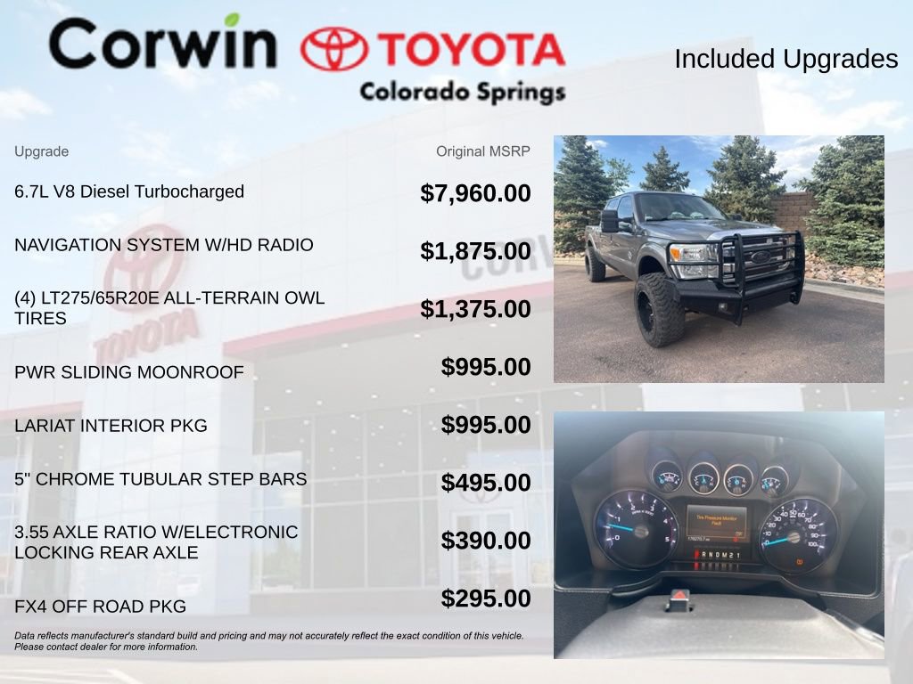 Used 2012 Ford F250 Lariat w/ Lariat Interior Pkg AWD/4WD image 8