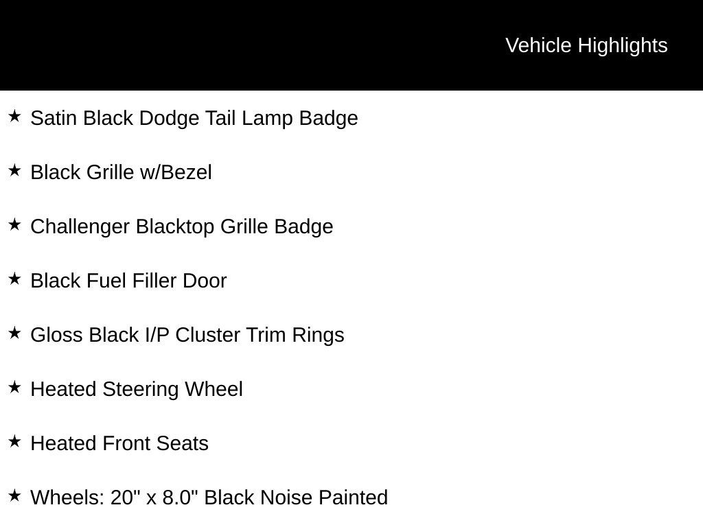 Certified 2023 Dodge Challenger SXT w/ Blacktop Package RWD image 6