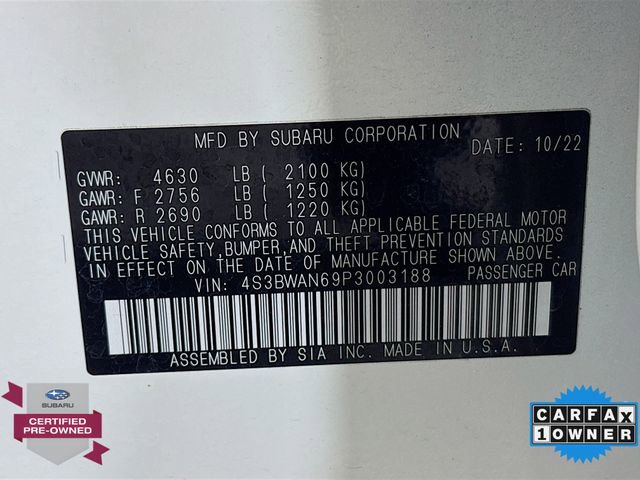 Certified 2023 Subaru Legacy Limited AWD/4WD image 33