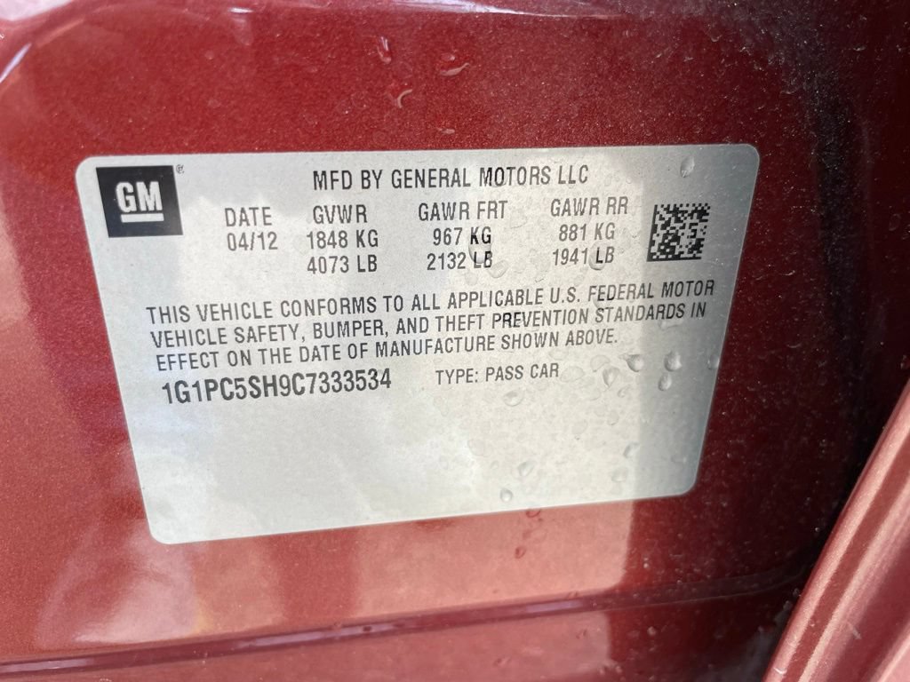 Used 2012 Chevrolet Cruze LS w/ Connectivity Package FWD image 35