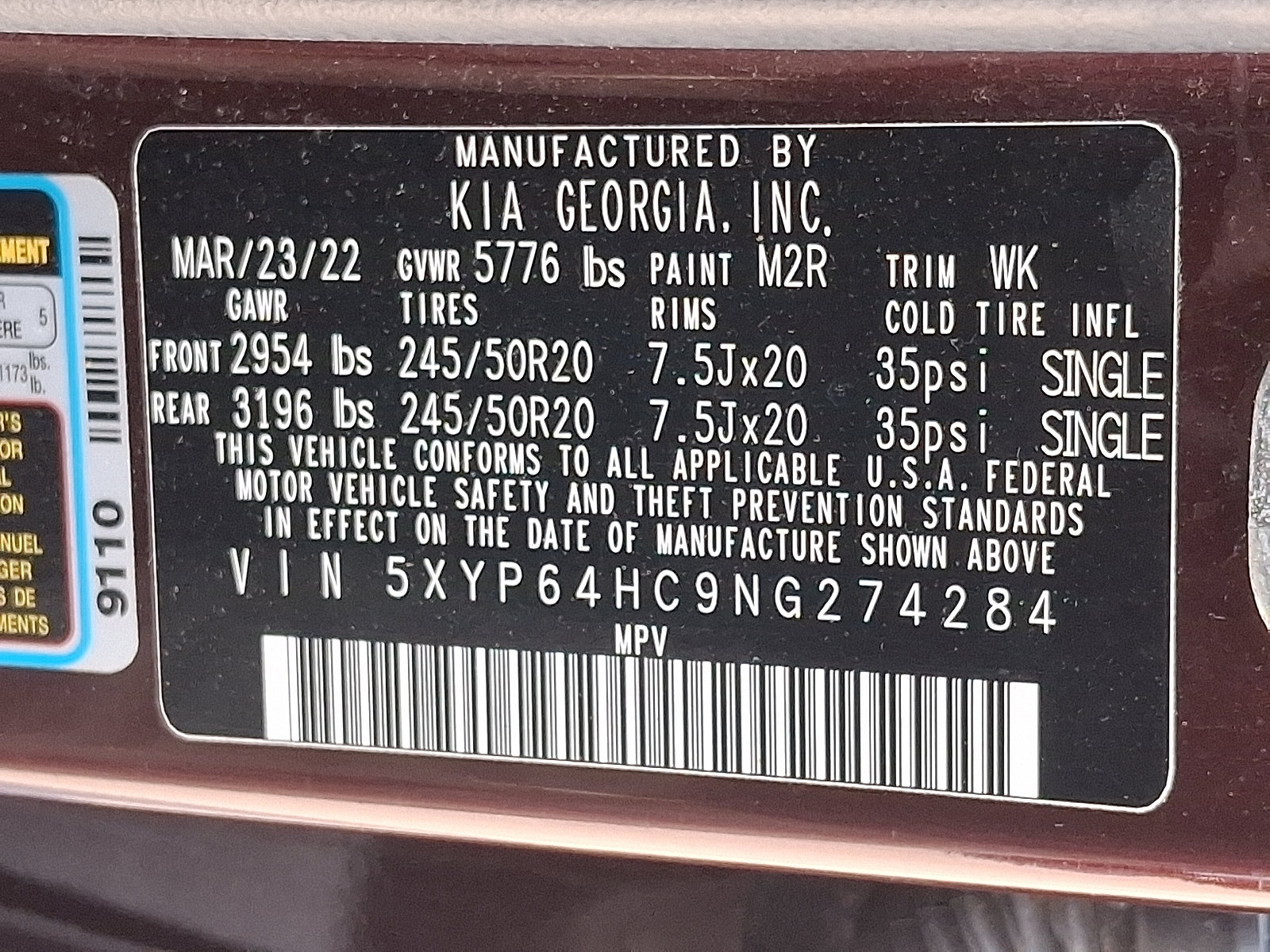 Used 2022 Kia Telluride S FWD image 30