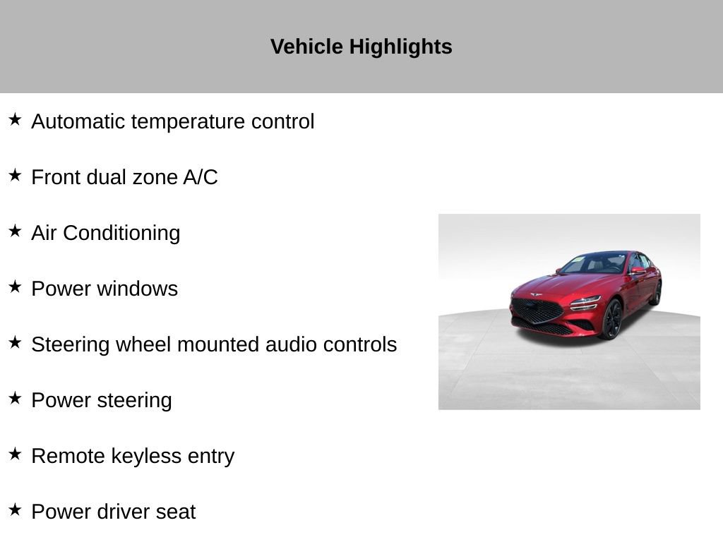 Used 2023 Genesis G70 2.0T w/ Sport Prestige Package AWD/4WD image 27