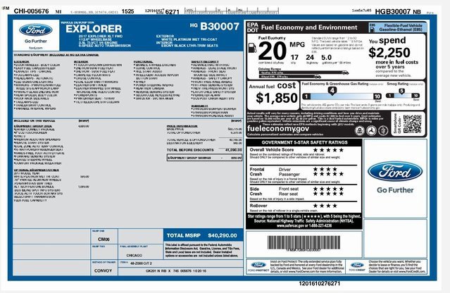 Used 2017 Ford Explorer XLT w/ Equipment Group 202A image 15