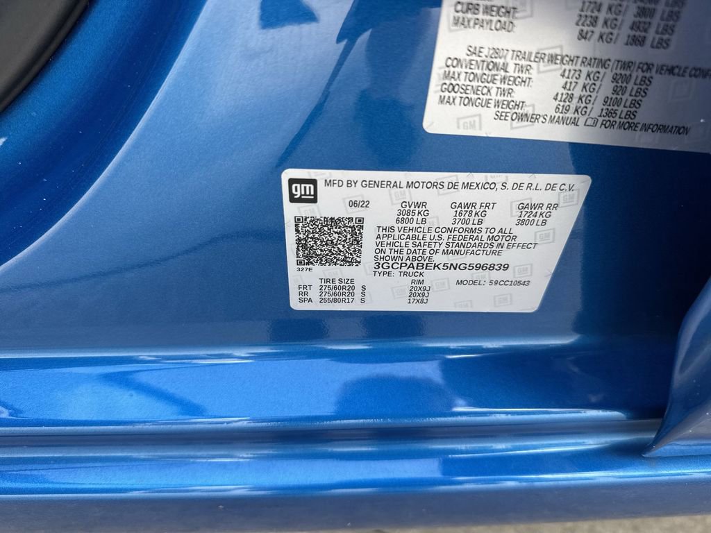 Used 2022 Chevrolet Silverado 1500 Custom image 60