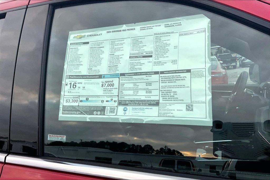 New 2025 Chevrolet Suburban Premier w/ Sun And Tow Package image 14
