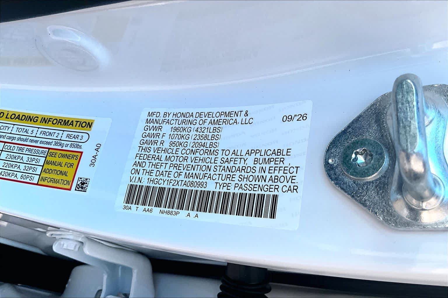 New 2026 Honda Accord LX image 19