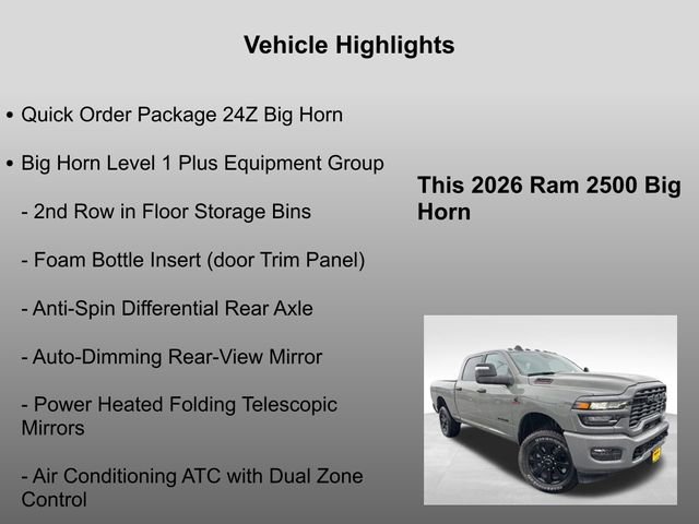 New 2026 RAM 2500 Big Horn image 5