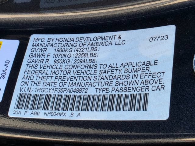Used 2023 Honda Accord EX image 33