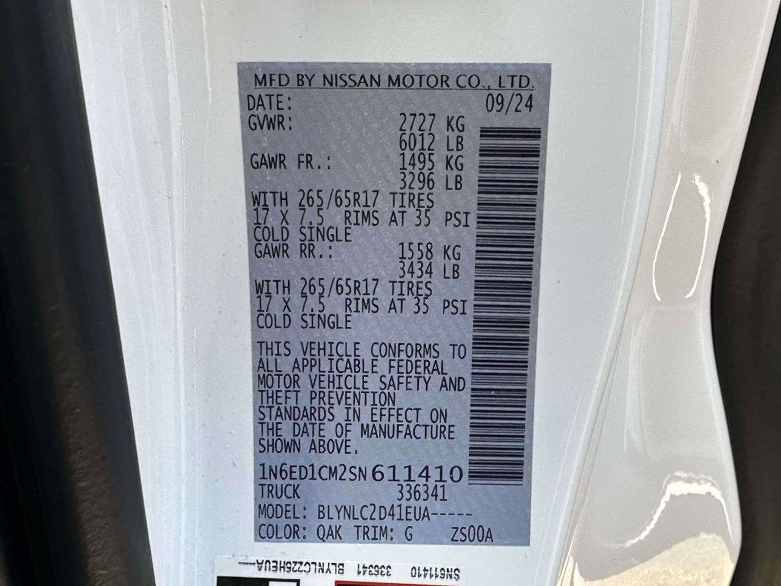 Used 2025 Nissan Frontier SV w/ SV Convenience Package image 30