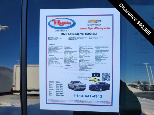 Used 2025 GMC Sierra 1500 SLT AWD/4WD image 10