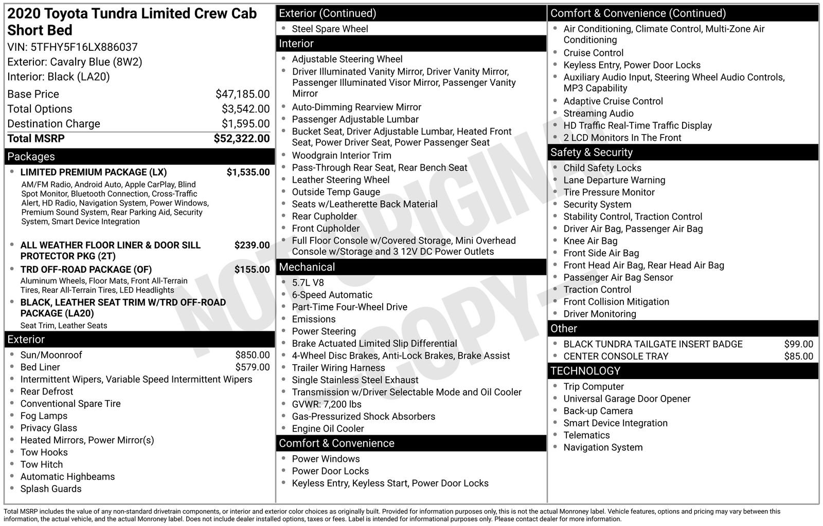 Used 2020 Toyota Tundra Limited w/ Limited Premium Package AWD/4WD image 37