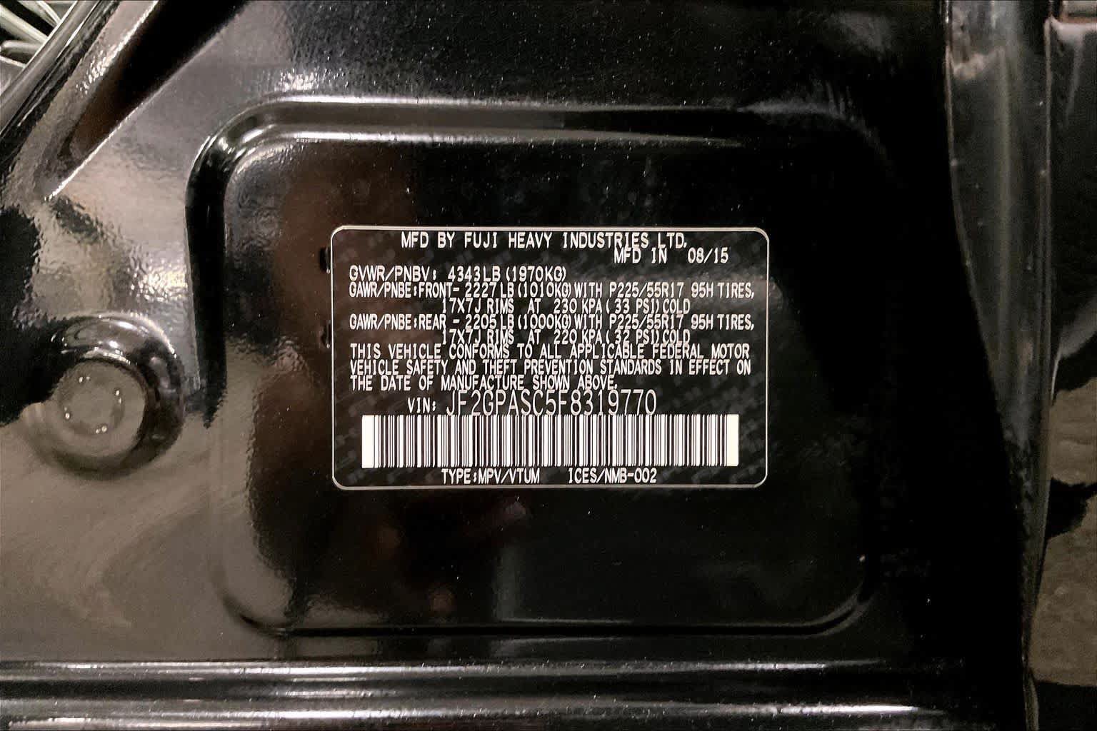 Used 2015 Subaru Crosstrek 2.0i Limited AWD/4WD image 36