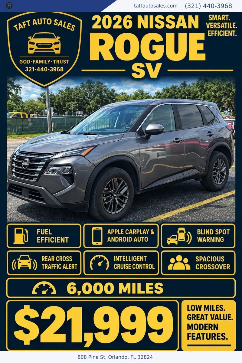 Used 2026 Nissan Rogue SV