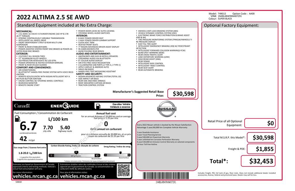 Used 2022 Nissan Altima 2.5 AWD/4WD image 2