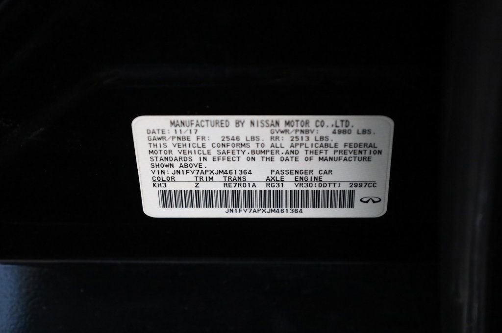 Used 2018 INFINITI Q50 Red Sport 400 w/ Sensory Package (Sport) image 12