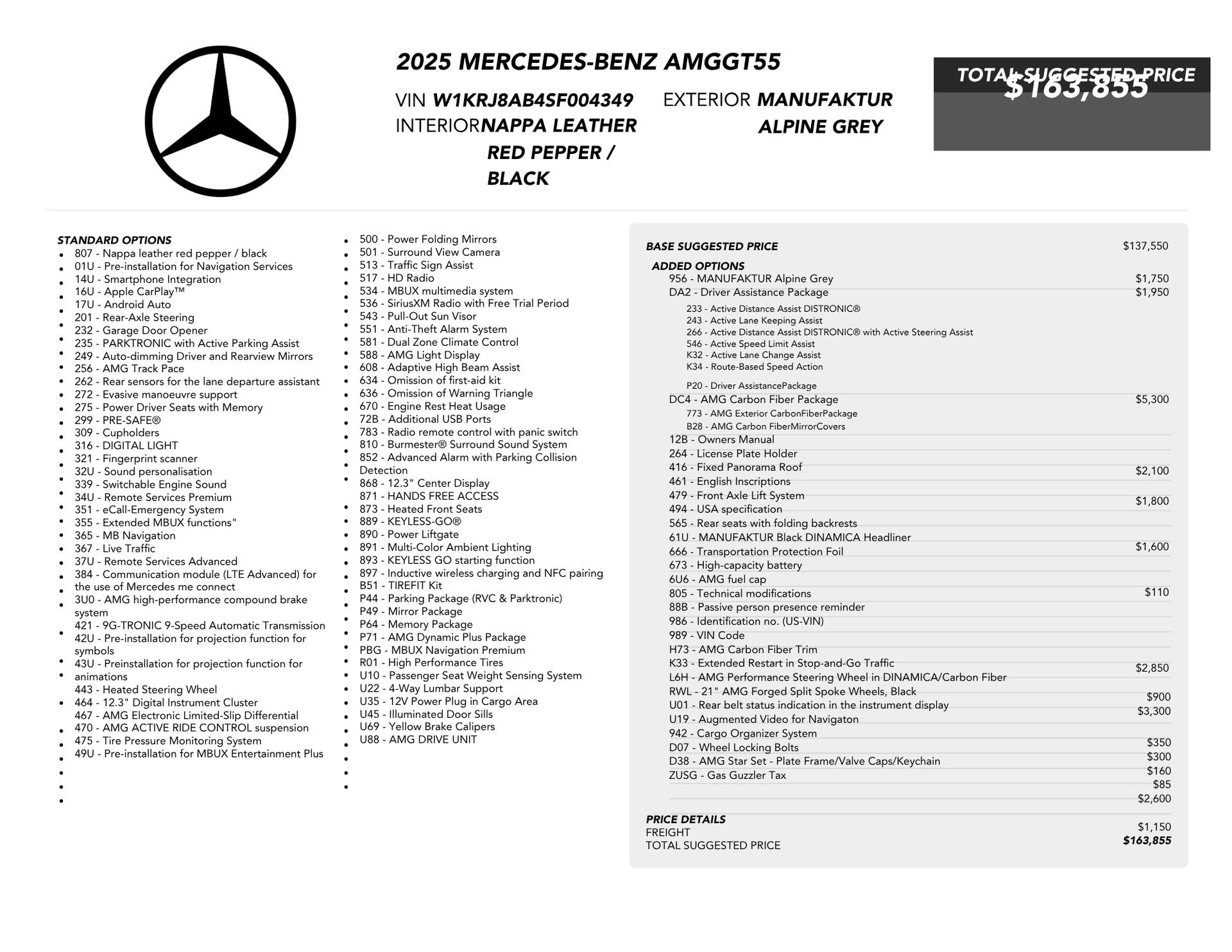 Used 2025 Mercedes-Benz AMG GT 55 image 82