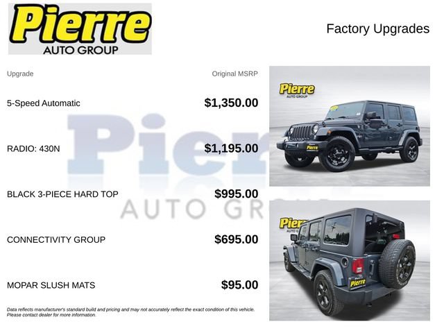 Used 2016 Jeep Wrangler Unlimited Sahara w/ Connectivity Group AWD/4WD image 14