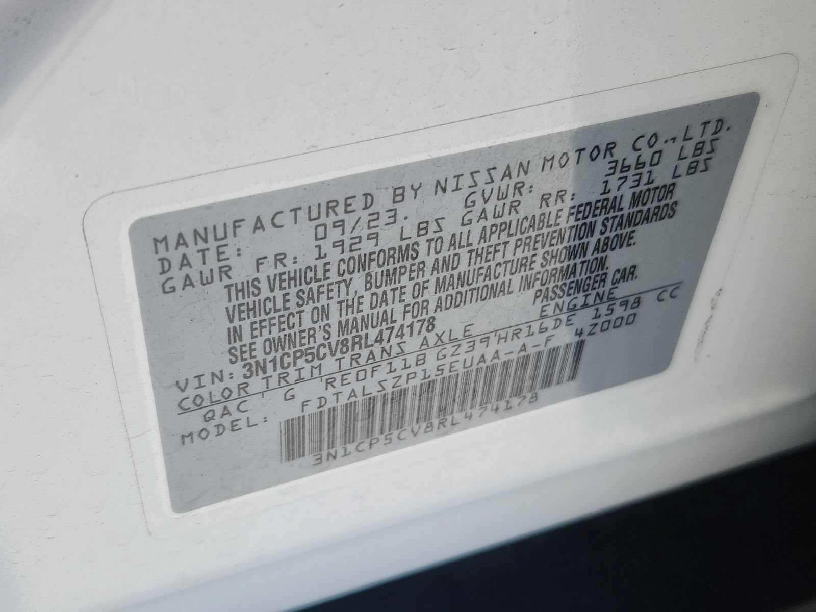 Used 2024 Nissan Kicks SV FWD image 19