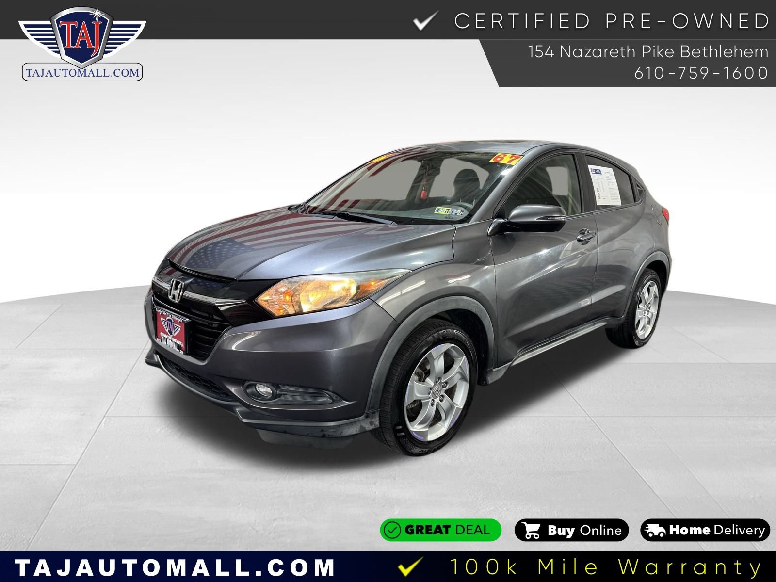 Used 2016 Honda HR-V EX