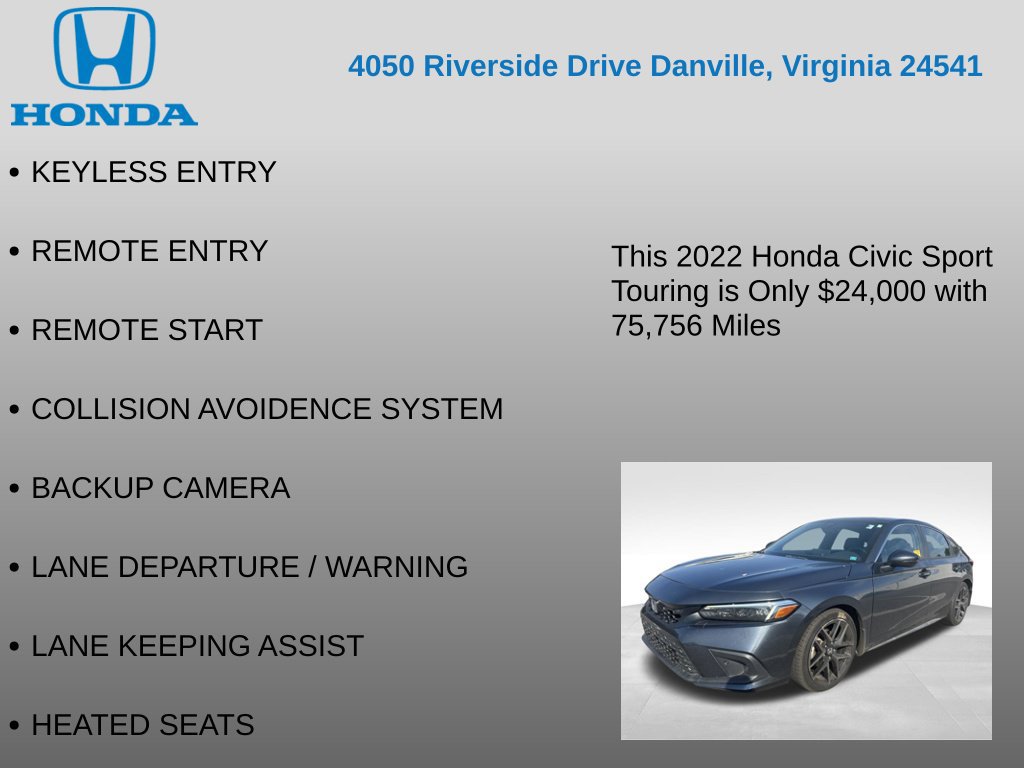 Used 2022 Honda Civic Sport Touring image 7