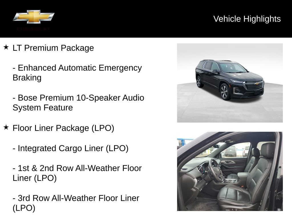 Used 2022 Chevrolet Traverse LT w/ LT Premium Package image 20